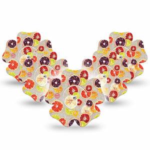 Citrus Slices Libre Flower Tape 5-Pack orange slices plaster design, Abbott Lingo 5-Pack Tape and Sticker