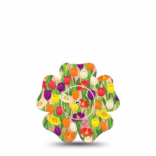 Tulips Libre Flower Tape spring flowers plaster design, Abbott Lingo with Center Sticker
