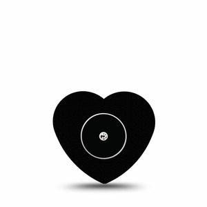 Black Heart Libre Cover, Abbott Lingo with center sticker