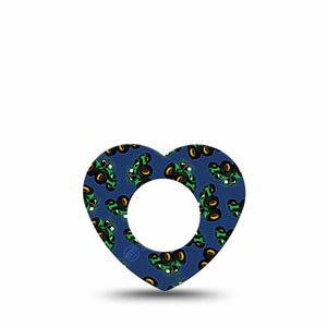 ExpressionMed Tractors Freestyle Libre 2 and Libre 2 Plus Heart Shape Tape, Abbott Lingo, Single Tape Agriculture Tractor, Adhesive Patch CGM Design