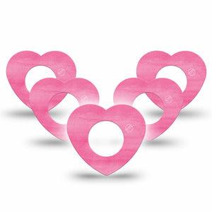 ExpressionMed Pink Horizon Heart Libre Tape 5-Pack, Abbott Lingo