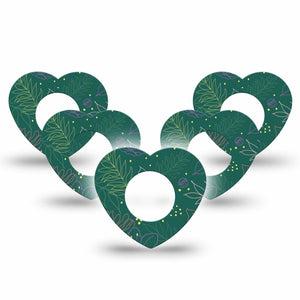 ExpressionMed Graphic Petals Freestyle Libre 2 and Libre 2 Plus Heart Shape Tape, Abbott Lingo, 5-Pack Tape Elegant Petals, Adhesive Patch CGM Design