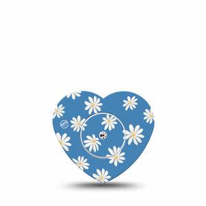 Painted Daisies Heart Libre Tape, Abbott Lingo Single Tape and Sticker