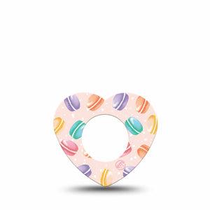 ExpressionMed Macarons Freestyle Libre 2 Heart Shape Tape, Abbott Lingo,  Single Tape Sweet Indulgences Adhesive Patch CGM Design