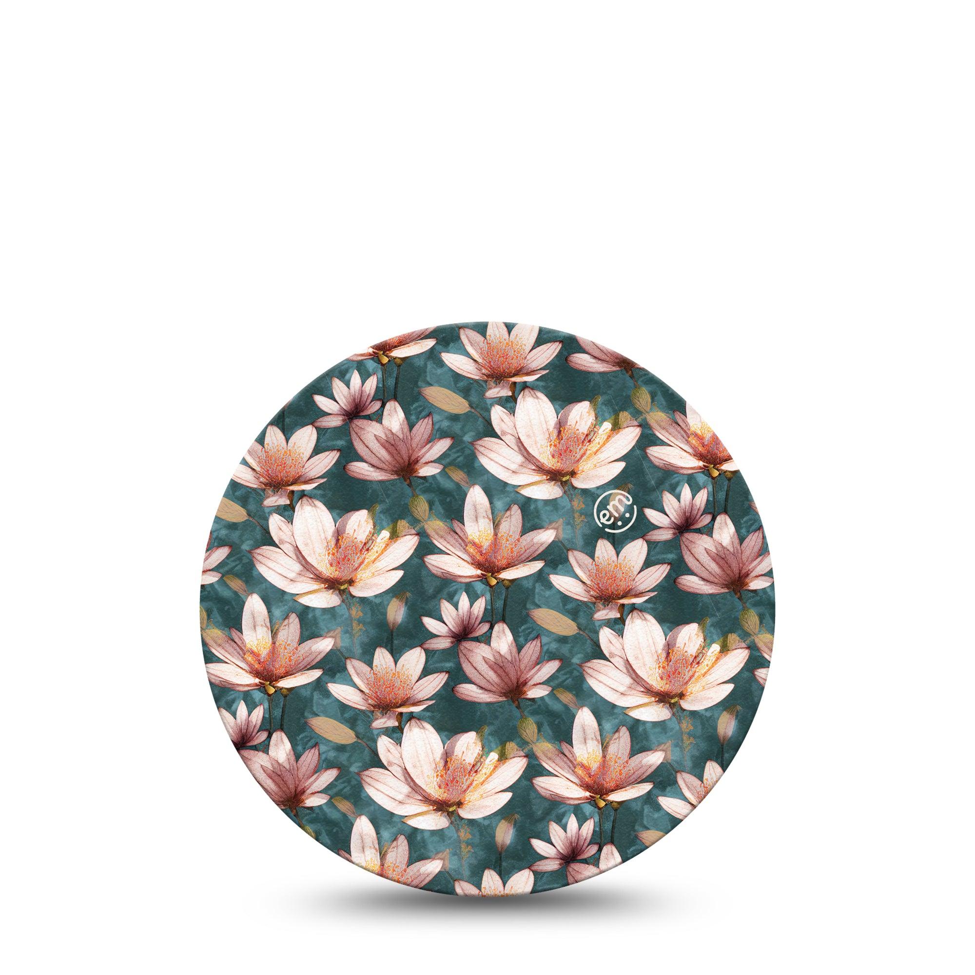 ExpressionMed Magnolia Libre 2 Overpatch, Single, Springtime Florals Themed, CGM Adhesive Tape Design