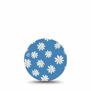 ExpressionMed Painted Daisies Libre 3 Overpatch, Single, Daisy Print Inspired, CGM Adhesive Tape Design