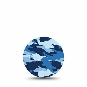 Blue Camo Libre 3 Overpatch Tape, Single, Camo in Shades of Blue CGM Adhesive Patch Design