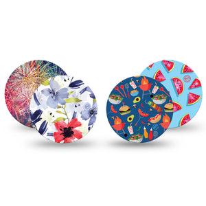 Summertime Variety Pack Libre Overpatch, 4-Pack, Summer Ocassion Inspired, CGM Overlay Patch Design