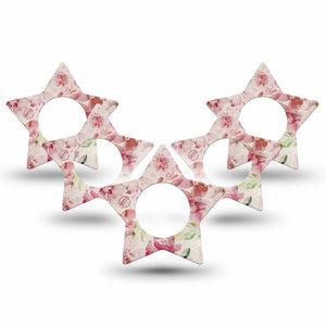 ExpressionMed Ethereal Spring Freestyle Libre 2 Star Shape 5-Pack Plaster CGM Design, Abbott Lingo