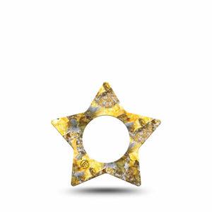 ExpressionMed Fall Camo Freestyle Libre 2 Star Shape Tape, Abbott Lingo,  Single Tape Woodland Camouflaged Adhesive Tape CGM Design