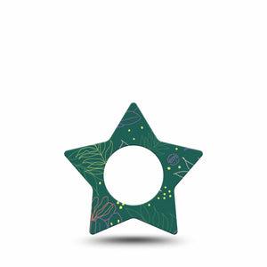 ExpressionMed Graphic Petals Freestyle Libre 2 and Libre 2 Plus Star Shape Tape, Abbott Lingo, Single Tape Colorful Petals, Adhesive Tape CGM Design