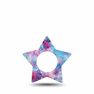 Ascendant, The Rise Libre Star Tape pink and purple splatter paint plaster design, Abbott Lingo