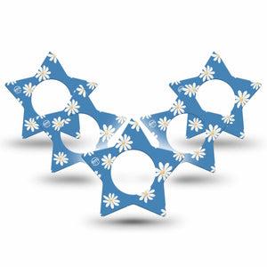 ExpressionMed Painted Daisies Libre Star Tape 5-Pack cute daisies adhesive tape, Abbott Lingo