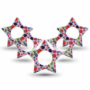 Wild Berries Libre Star Tape 5-Pack blueberry star shaped design, Abbott Lingo