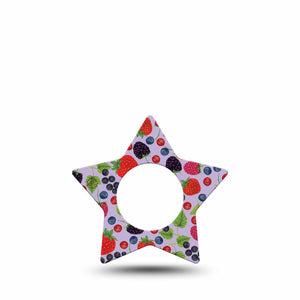 Wild Berries Libre Star Tape raspberry star shaped design, Abbott Lingo