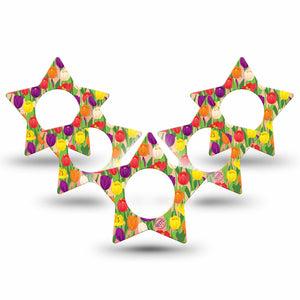 Tulips Libre Star Tape 5-Pack dutch tulip design, Abbott Lingo