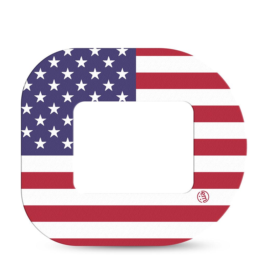 ExpressionMed US Flag Tandem Mobi Tape Single Tape Stars Stripes Adhesive Tape Pump Design