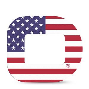 ExpressionMed US Flag Tandem Mobi Tape Single Tape Stars Stripes Adhesive Tape Pump Design