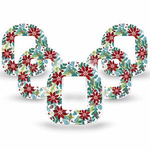 ExpressionMed Christmas Wreath Tandem Mobi Tape 5-Pack Tape Welcoming Holiday Garland, Adhesive Patch Pump Design