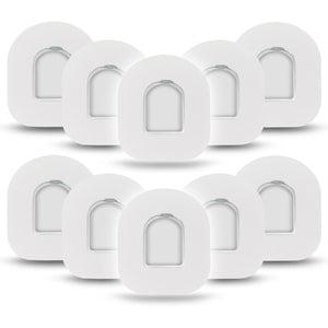 ExpressionMed White Omnipod Tape 10-Pack with Center Stickers