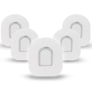 ExpressionMed White Omnipod Tape 5-Pack with Center Stickers