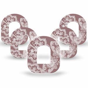ExpressionMed Henna Omnipod, 5-Pack Pretty bees Sensor Cover For Pump