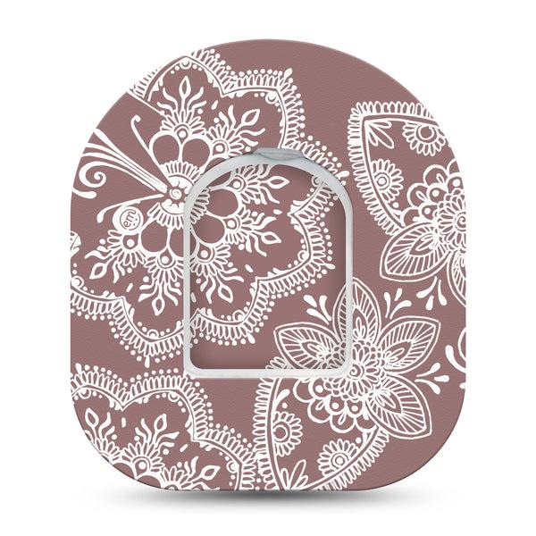 ExpressionMed Henna Pod Tape Single Sticker and Single Tape, Mehndi Art Adhesive Tape Pump Design