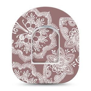 ExpressionMed Henna Pod Tape Single Sticker and Single Tape, Mehndi Art Adhesive Tape Pump Design