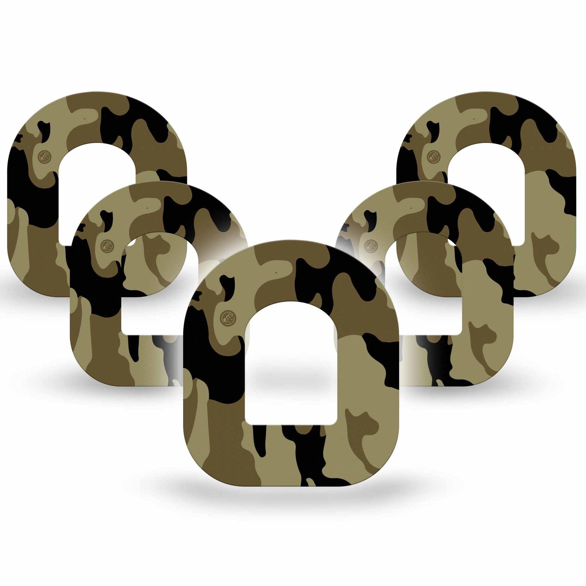ExpressionMed Camo Pod Tape 5-Pack, Army Print Patch Pump Design