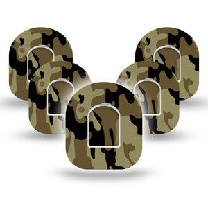 ExpressionMed Camo Pod 5-Pack Tapes and Stickers, Army Print Patch Pump Design