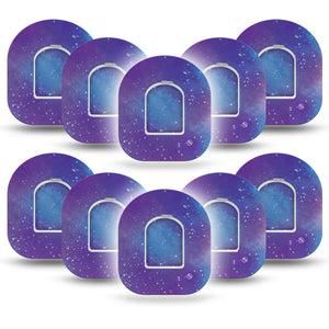ExpressionMed Omnipod Galaxy CGM Patches 10-Pack Sticker and 10-Pack Tape