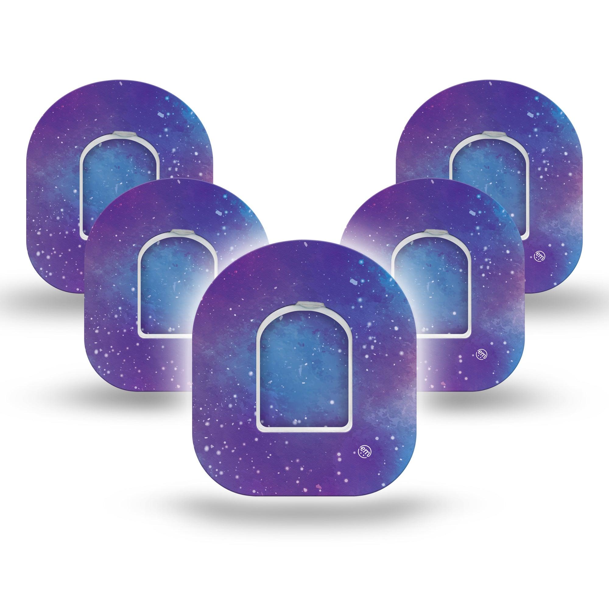 ExpressionMed Omnipod Galaxy CGM Patches 5-Pack Sticker and 5-Pack Tape