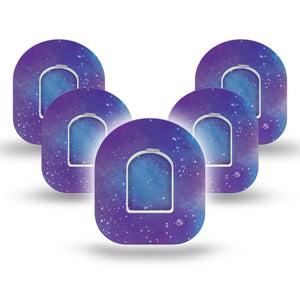 ExpressionMed Omnipod Galaxy CGM Patches 5-Pack Sticker and 5-Pack Tape