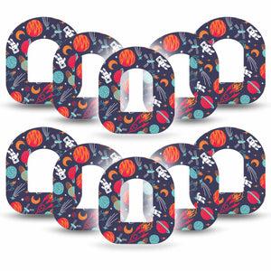 ExpressionMed Space Pod Cover Tape 10-Pack Tape, Interstellar themed Overlay Patch Pump Design