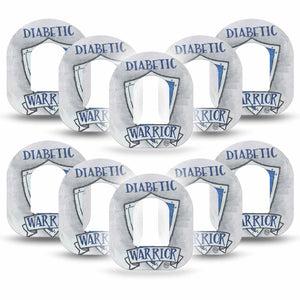 ExpressionMed Grey Diabetic Warrior Omnipod Tape 10-Pack