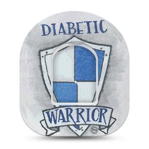 ExpressionMed Grey Diabetic Warrior Omnipod Tape and Sticker