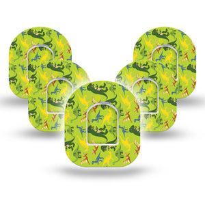 Dinosaurs Pod Cover 5-Pack Tapes and Stickers