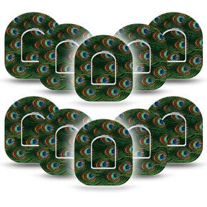 ExpressionMed Peacock Pod Patch, 10-Pack Tape and 10-Pack Sticker