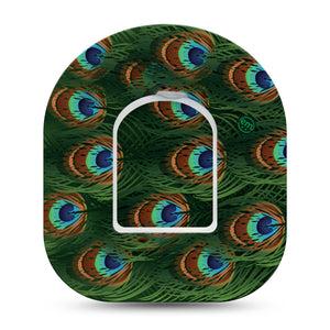ExpressionMed Peacock Pod Patch, Single Tape and Single Sticker