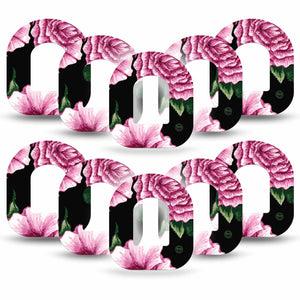 ExpressionMed Intricate Pink Flower Omnipod Tape 10-Pack