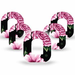 ExpressionMed Intricate Pink Flower Omnipod Tape 5-Pack
