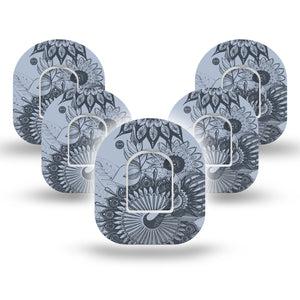 Blue Floral Dani Pod Tape 5-Pack Stickers and Tapes