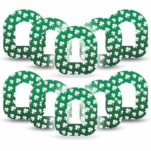 ExpressionMed Shamrock Omnipod Tape, 10-Pack Tape Triple Leaf, Adhesive Patch Pump Design