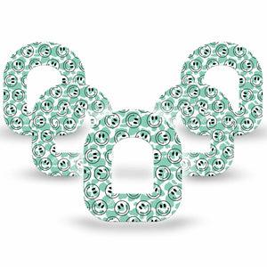 ExpressionMed Happy Cow Print Pod Tape, 5-Pack, Happy Prints Inspired, CGM Overlay Patch Design