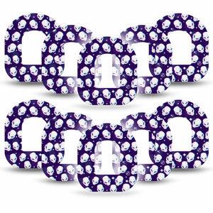 ExpressionMed Aliens Pod Tape, 10-Pack, Creepy Alien Heads, Omnipod Adhesive Patch Design