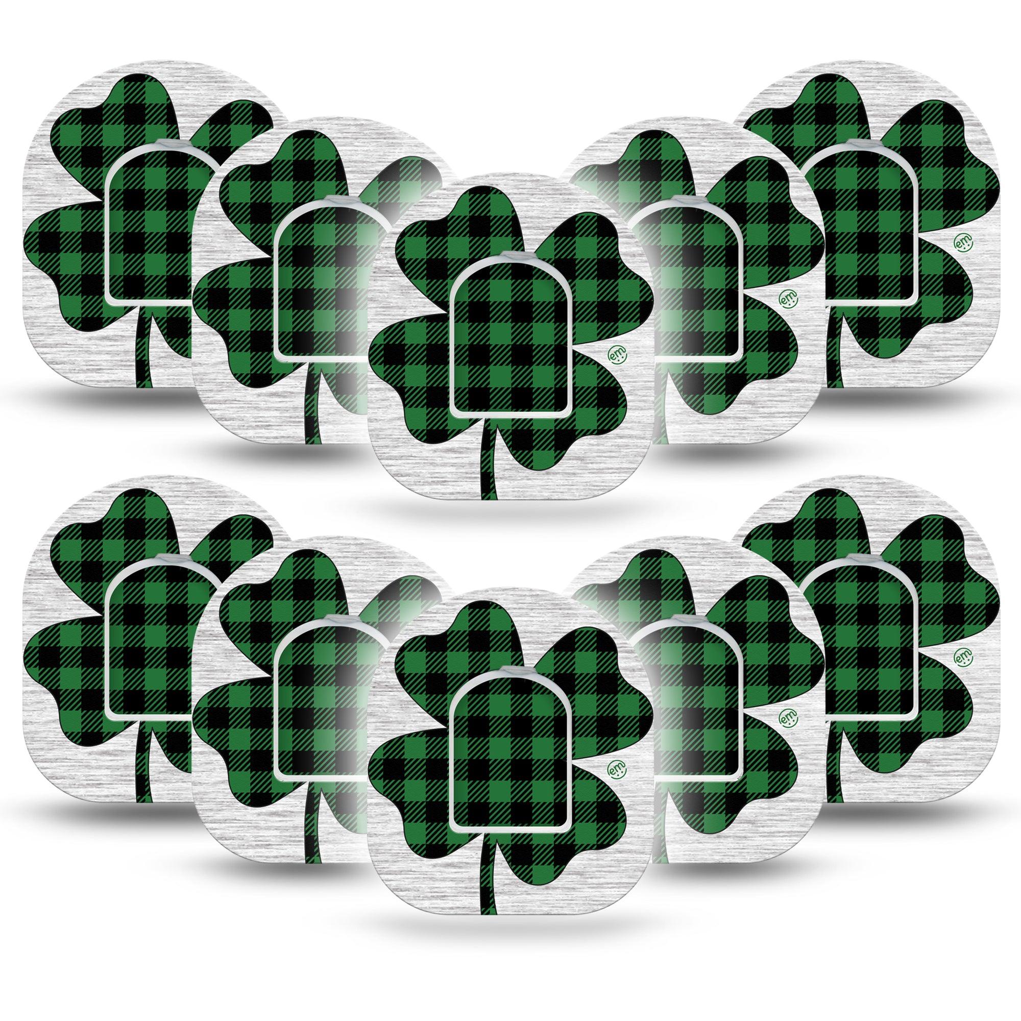 ExpressionMed Embroidered Clover Pod Tape, 10-Pack Tape and 10-Pack Sticker