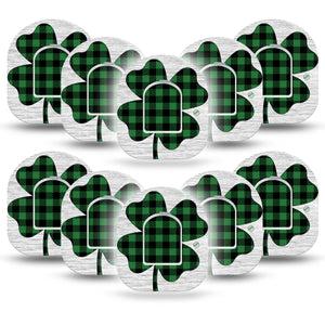 ExpressionMed Embroidered Clover Pod Tape, 10-Pack Tape and 10-Pack Sticker
