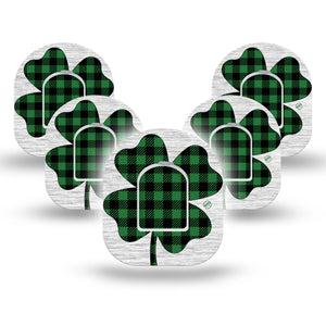 ExpressionMed Embroidered Clover Pod Tape, 5-Pack Tape and 5-Pack Sticker