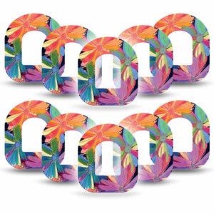 ExpressionMed Flower Song Omnipod 10-Pack Exclusive Etta Vee Art Adhesive Patch Pump Design