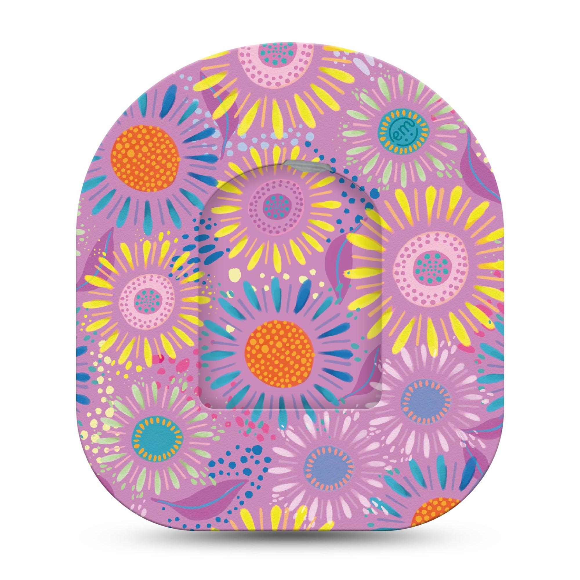 ExpressionMed Giant Daisies Pod Center Sticker and Tape Paper Flower Craft Inspired, Vinyl Sticker and Tape Design Pump Design